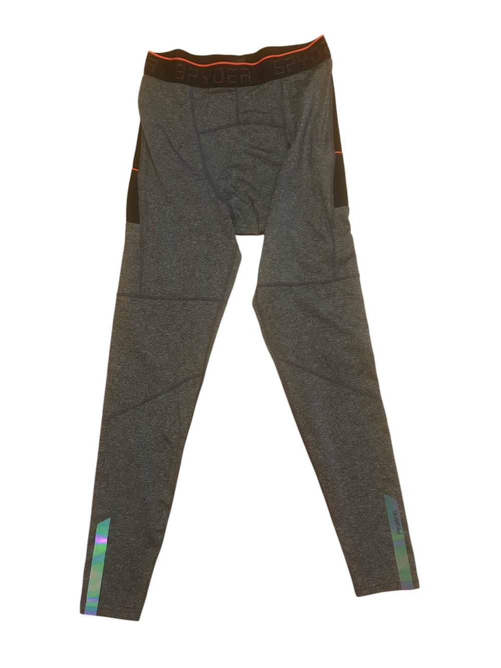 Spyder Active ProWeb Gray Stretch Baselayer Pants Tights Men's size Medium - Picture 4 of 7